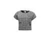 Moncler Haut En Soie Et Tweed In Multicolore