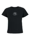Moncler Women Logo T-shirt In Black