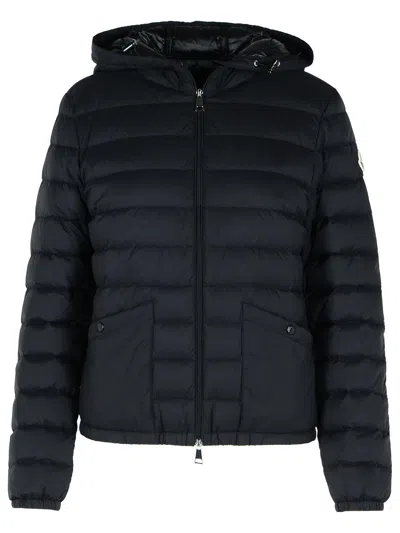 MONCLER MONCLER 'HEDE' BLACK NYLON DOWN JACKET WOMEN