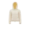 Moncler Hede Hooded Short Down Jacket White In White