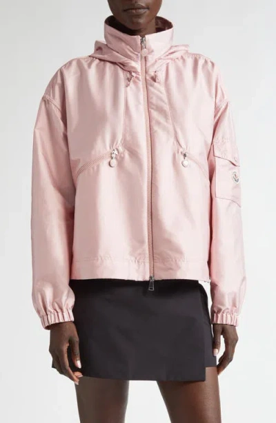 Moncler Hemar Hooded Jacket In Pink