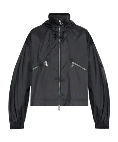 Moncler Hemar Lightweight Hooded Jacket In Black
