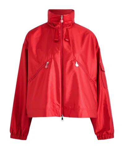 Moncler Hemar Nylon Parka In Red