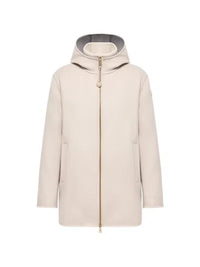Moncler Hemiptere 3-in-1 Hooded Wool & Cashmere Down Jacket In Neutrals