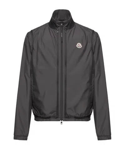 Moncler Hemmoor Reversible Bomber Jacket In Black