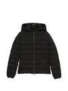 Moncler Herbes Hooded Padded Jacket In Black