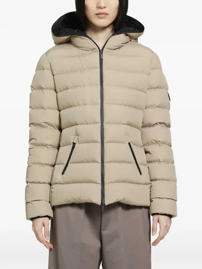 Moncler Herbes Padded Jacket In Neutral