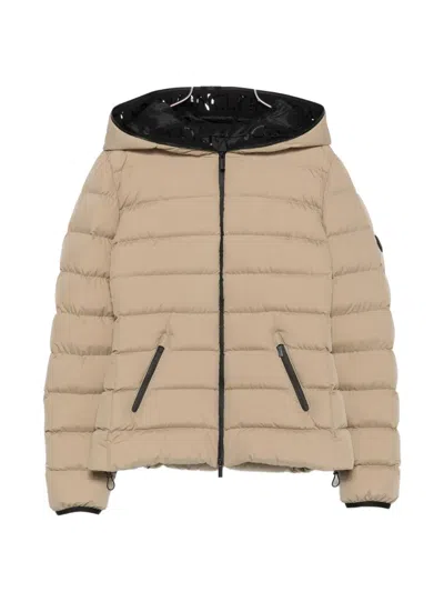 Moncler Herbes Padded Jacket In Brown