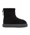 Moncler Hermosa Faux Fur Trim Snow Boot In Black