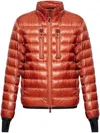 Moncler Orange Hers Short Down Jacket In Orange