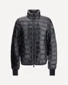 Moncler Hers Padded Down Jacket With Logo-patch In Black