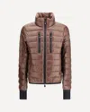 Moncler Hers Zip-fastening Down Jacket In Brown