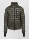 Moncler Hers Padded Jacket Zipped Pockets In Green