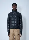 Moncler Hers Short Down Jacket In Blue