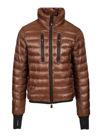 MONCLER HERS SHORT DOWN JACKET COATS BROWN