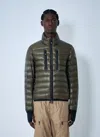 Moncler Hers Padded Jacket Zipped Pockets In Green