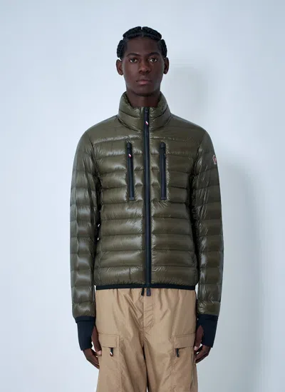 Moncler Hers Padded Jacket Zipped Pockets In Green