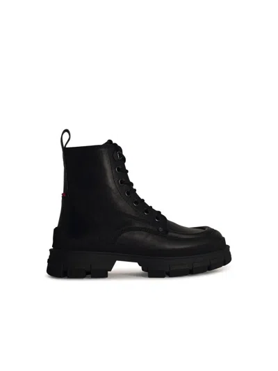 Moncler 'hevea' Black Leather Boots