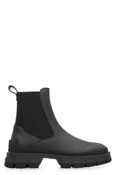 Moncler Women's Hevea Chelsea Boots In Black