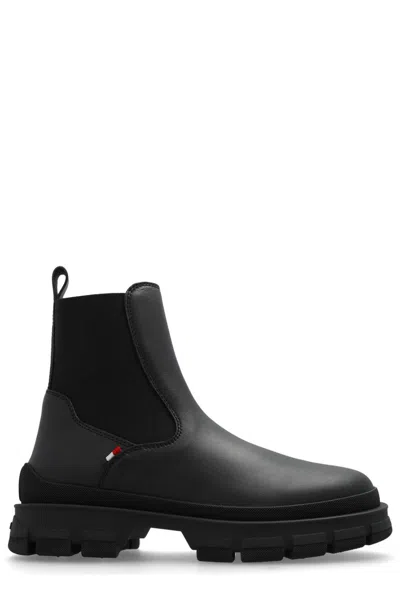 Moncler Hevea Chelsea Boots In Black