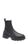 Moncler Hevea Lug Sole Chelsea Boot In Black