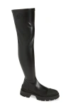 Moncler Hevea Over The Knee Boot In Black