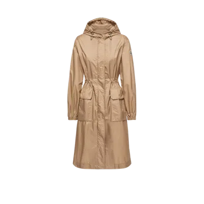 Moncler Parka Longue À Capuche Hiengos, Femme, Beige, Taille: 3 In Brown