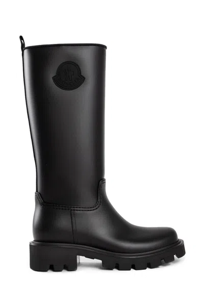 Moncler High Boots In Black