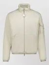 Moncler Beige Logo Patch Jacket In Neutral
