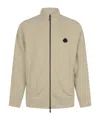 Moncler High Collar Long Sleeve Casual Jacket In Brown