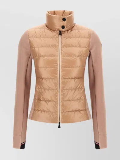 MONCLER HIGH COLLAR LONG SLEEVE QUILTED VEST