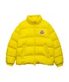 Moncler High-collar Long-sleeved Cotton Suit In Yellow