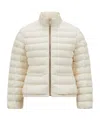 Moncler High-collar Long-sleeved Down Jacket In White