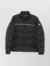 Moncler High Collar Puffer Jacket Pockets In Black
