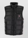 Moncler High Collar Sleeveless Down Jacket In Black