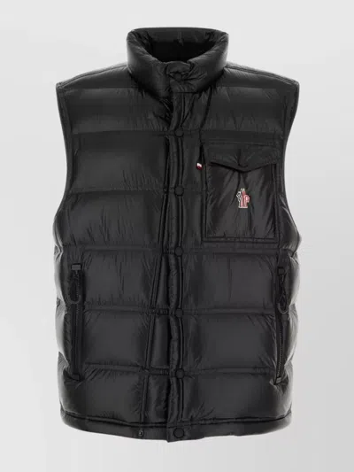 MONCLER HIGH COLLAR SLEEVELESS DOWN JACKET
