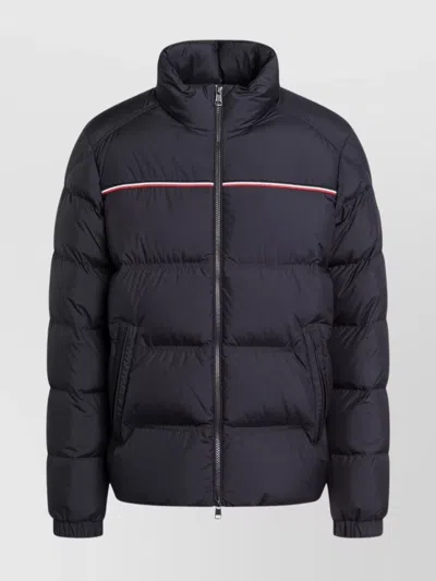 MONCLER HIGH COLLAR ZIP JACKET WITH QUILTED DESIGN