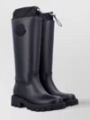 Moncler Rubber Kickstream Boots With Drawstring In Blue