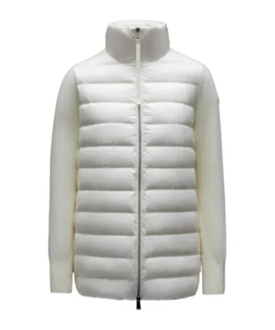 Moncler High-neck Down Jacket In White