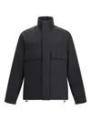 Moncler Egoutelles Jacket With Zipper And Button Closure In Black