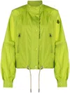 Moncler High-neck Lightweight Jacket In Green