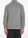 Moncler Turtleneck Sweater In Wool And Alpaca In Gray