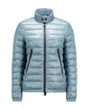 Moncler High-neck Padded Jacket In Blue