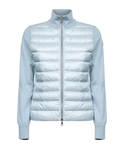 Moncler High-neck Padded Jacket In Neutral