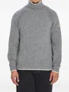 Moncler Turtleneck Sweater In Wool And Alpaca In Gray