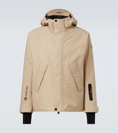Moncler High Performance Ski Jacket In Sand