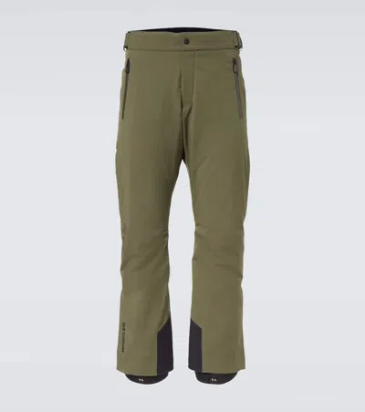 Moncler High Performance Ski Pants In Green