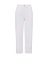 Moncler High-rise Cropped Jeans In White