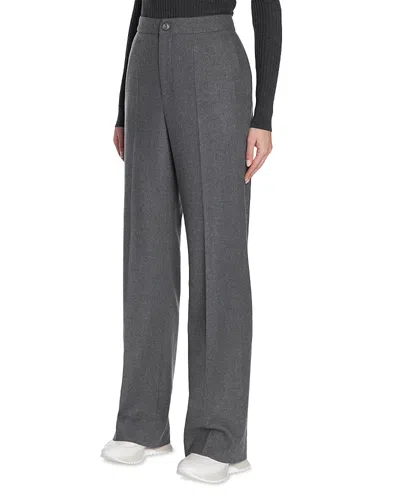 Moncler High Rise Pants In Grey