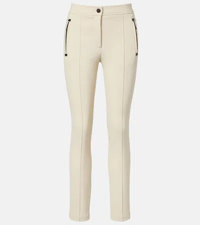 Moncler High-rise Ski Pants In White
